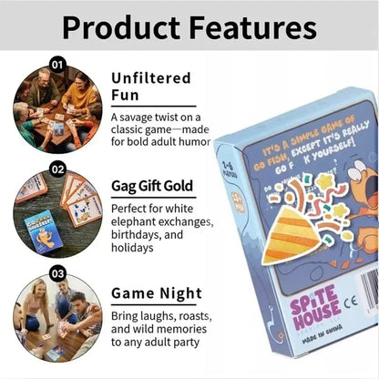 Go F*** Yourself Adult Card Game - Hilarious Party Game for 3-10 Players - Quick Easy Setup - Perfect Stocking Stuffer - Made Out of Spite