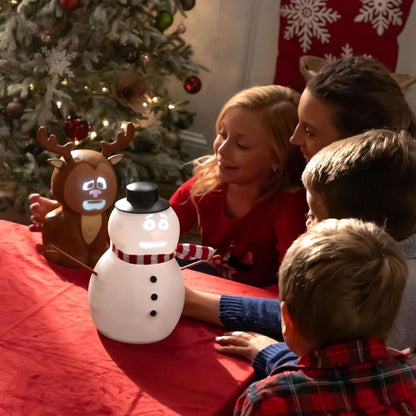 Mr. Chill - Talking Animated Blink Snowman with Built in Projector & Speaker Plug'n Play